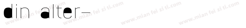 din alter字体转换